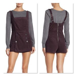 Angie Sleeveless Corduroy Romper sz Medium